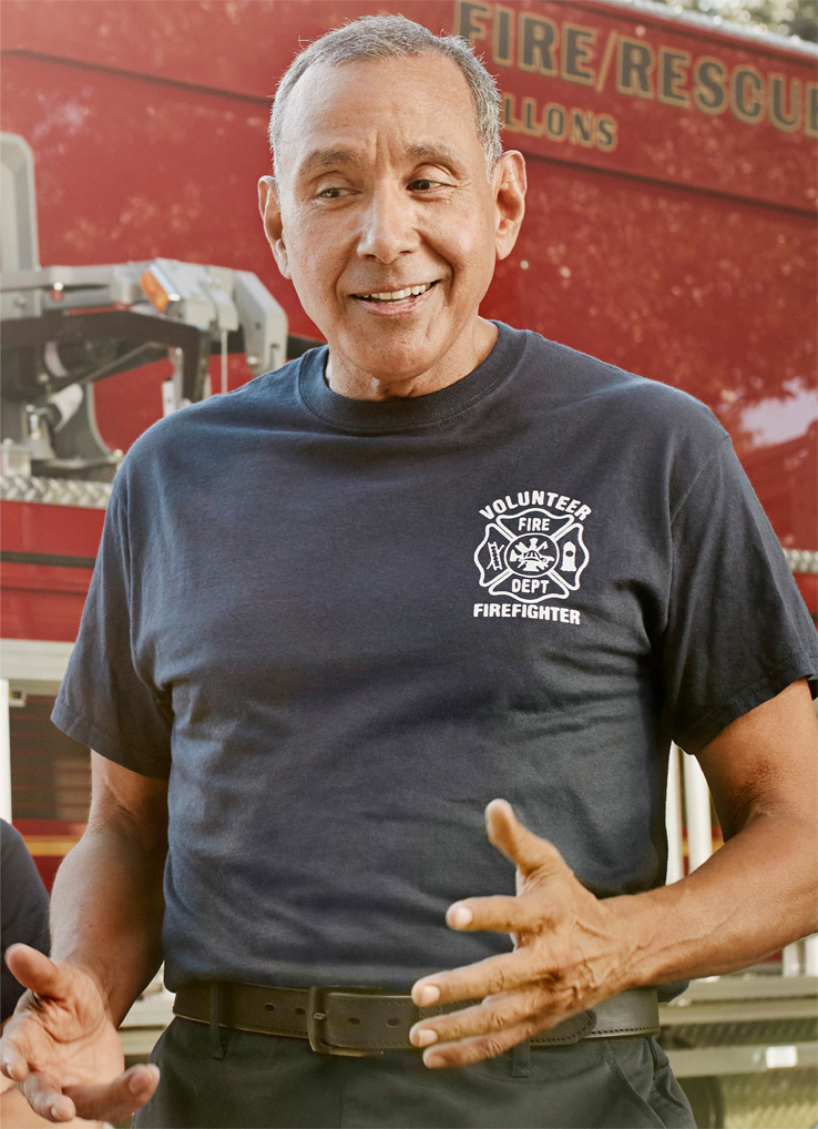 fireman smiling